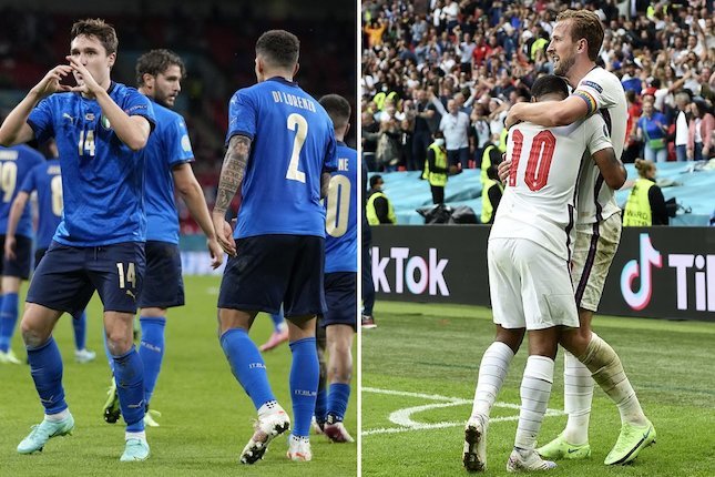 Head to Head Italia vs Inggris, Italia Lebih Berpeluang Juara