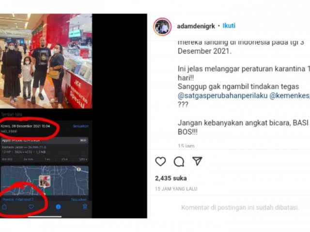 Adam Deni Perlihatkan Foto Ahmad Dhani-Mulan Jameela di PIM