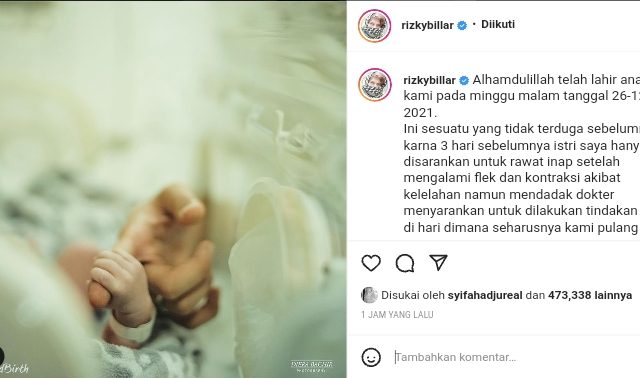 Alasan Anak Rizky Billar- Lesti Tak Masuk Ruang NICU Meski Prematur