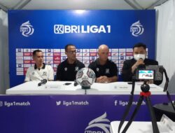 Jumpa Pers Liga 1 Berlangsung di Tenda Portabel