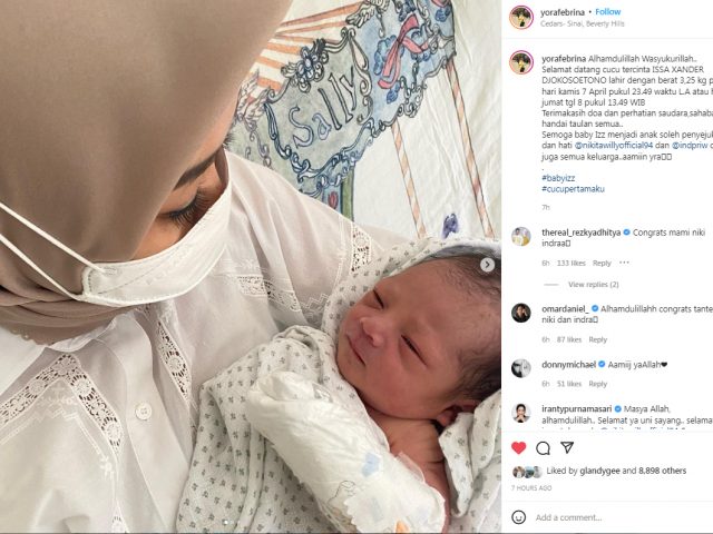 Issa Xander Djokosoetono, Nama Anak Pertama Nikita Willy-Indra Priawan