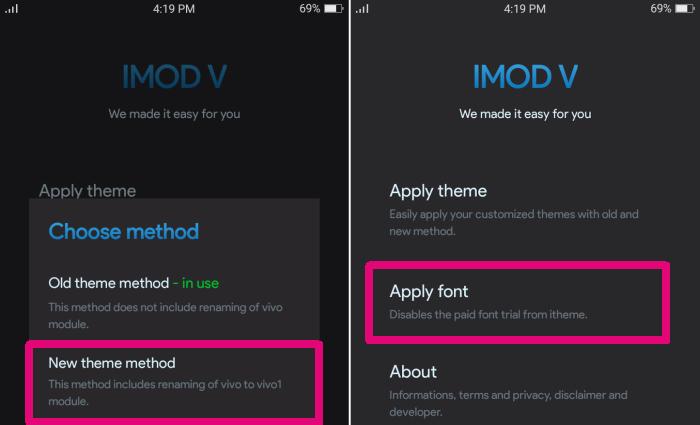 Mengubah Font Vivo Berbayar Jadi Gratis via iMod V