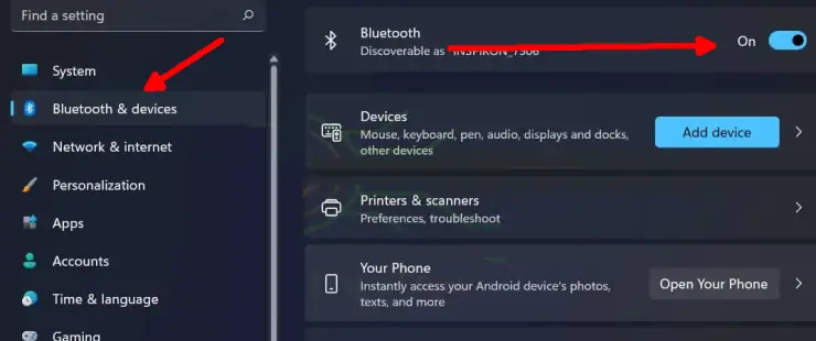 Aktifkan Bluetooth di Laptop