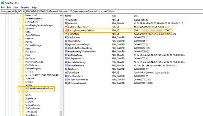 Menemukan Product Key Windows dengan Registry Editor