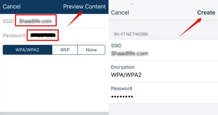 Masukkan Nama Wifi dan Password