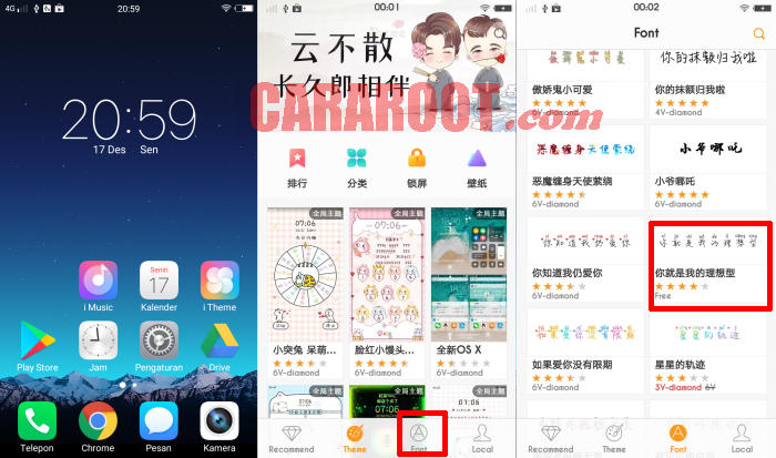 Cara Mengganti Font Vivo Melalui i Theme