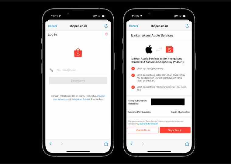 Bayar Layanan Apple Pakai ShopeePay