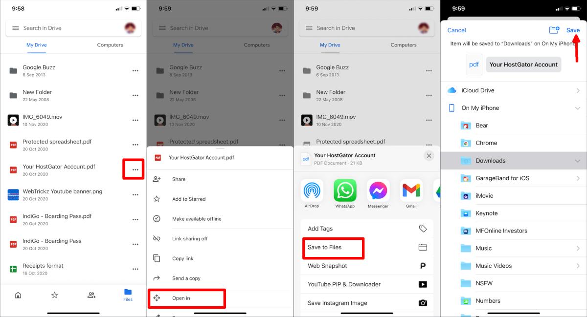 Cara Download File Dari Google Drive Ke iPhone