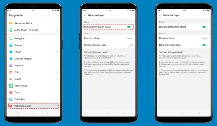 Cara Merekam Layar Oppo Tanpa Aplikasi