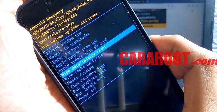Cara Reset Hp Advan Lewat Recovery Mode