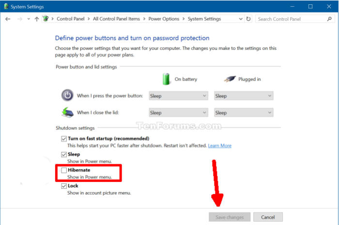 Cara Mengaktifkan Hibernate Mode Di Control Panel Windows 10