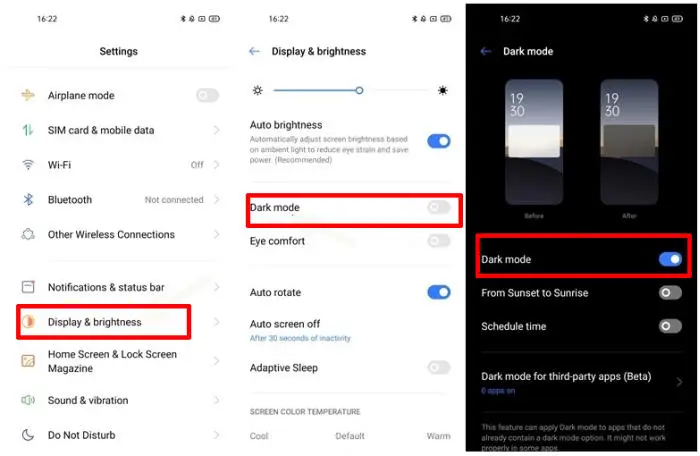 Cara Mengaktifkan Dark Mode Hp Realme