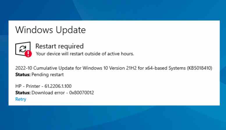 Automatic Update di Windows