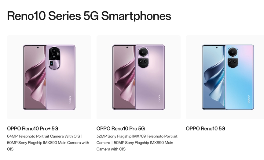 Oppo Reno 10 series