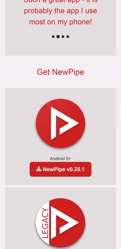 Download dan Install Newpipe