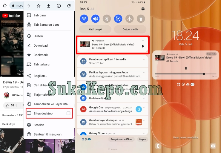 Cara Putar Youtube Di Background Hp Samsung Dengan Chrome