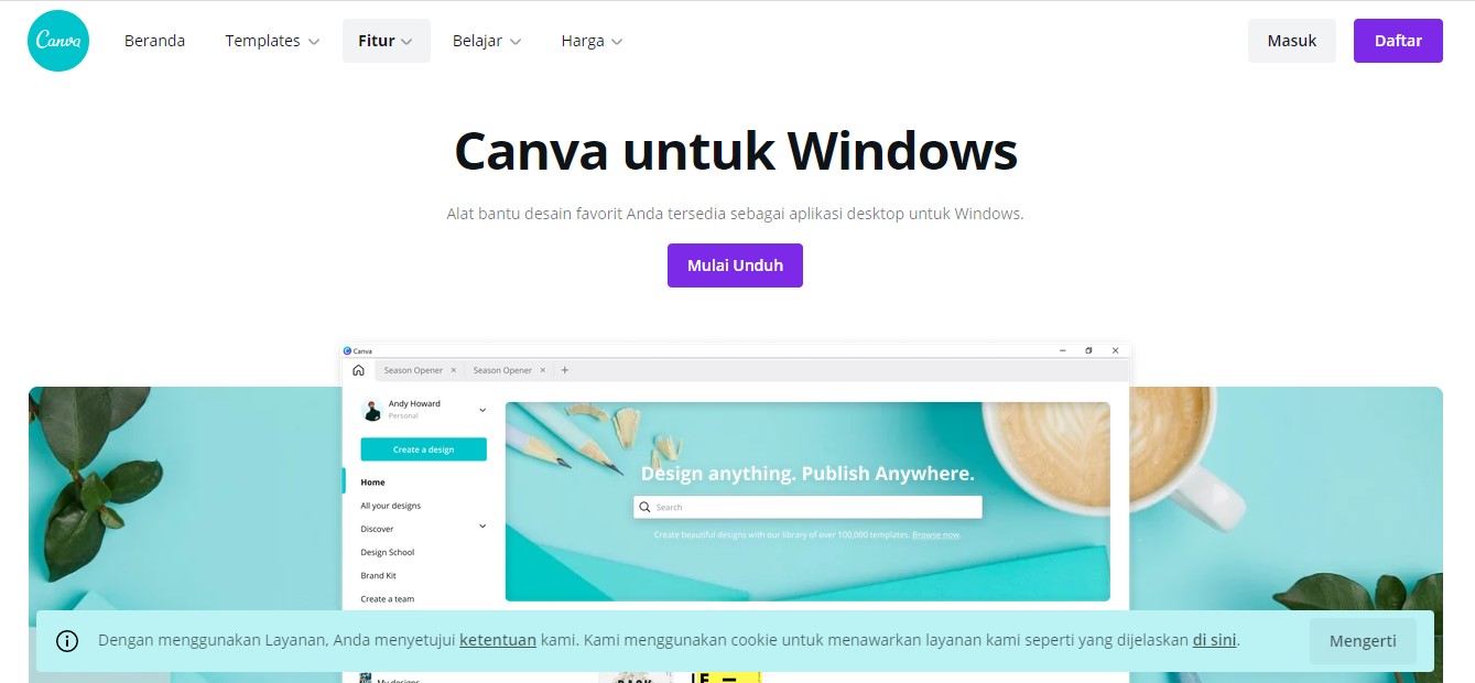 Cara kedua Download Canva for PC