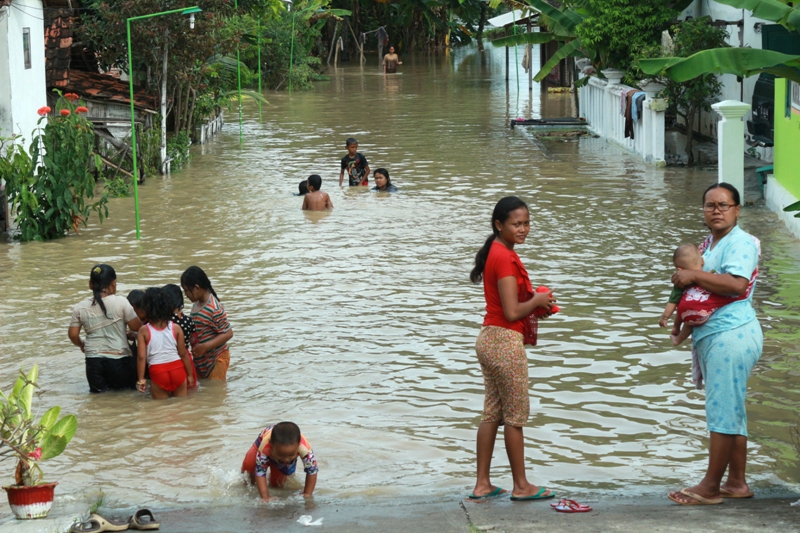 Kondisi Banjir Desa pencol 