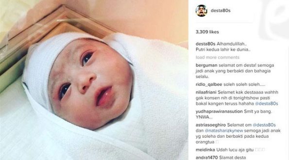 Natasha Rizki lahirkan anak kedua