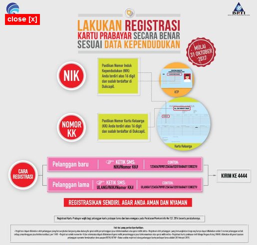 cara registrasi kartu prabayar